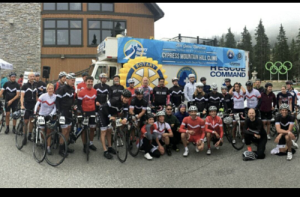 Post Ride Celebration Moment